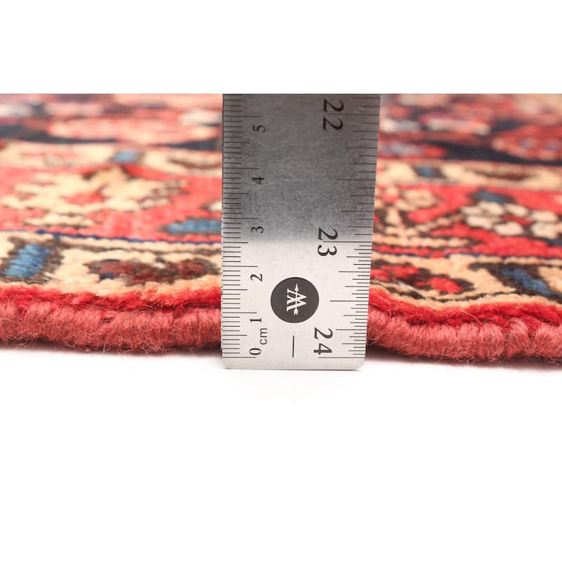 ECARPETGALLERY Hand-knotted Andelz Navy Wool Rug - 3'7 x 9'8