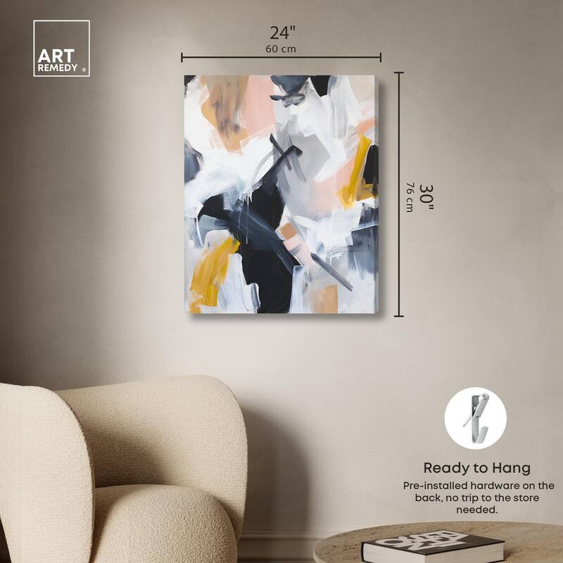Rustic Noir Canvas by Art Remedy, Gallery Wrapped