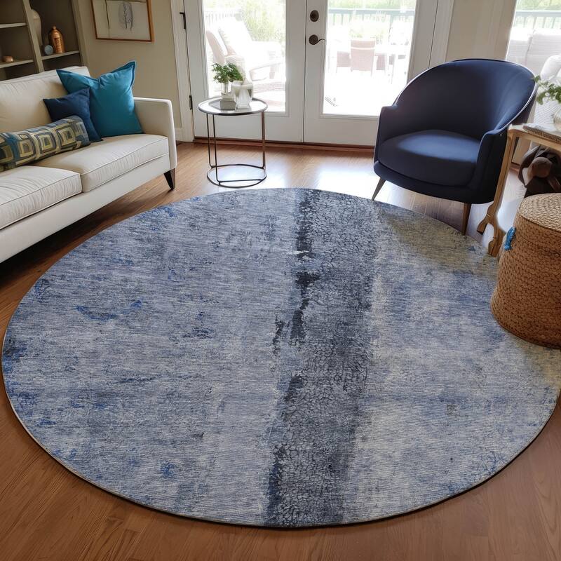 Dave Unique Abstract Spill-Resistant Blended Style Outdoor Rug