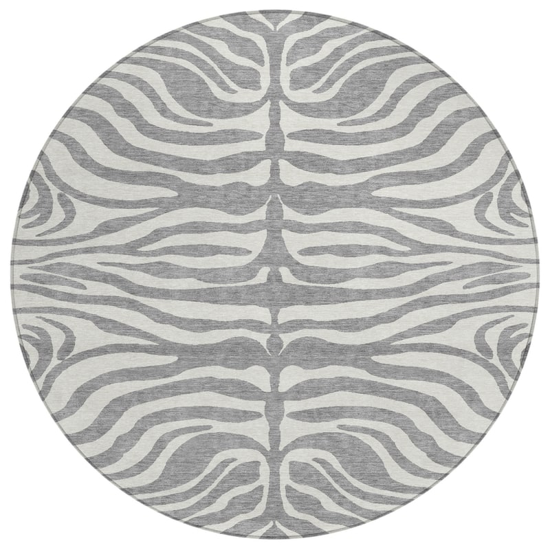 HomeRoots Animal Print Transitional Rectangle Outdoor Rug