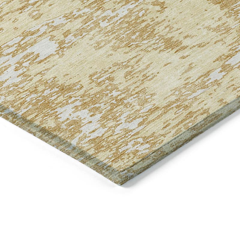 Machine Washable Indoor/ Outdoor Abstract Pixels Chantille Rug
