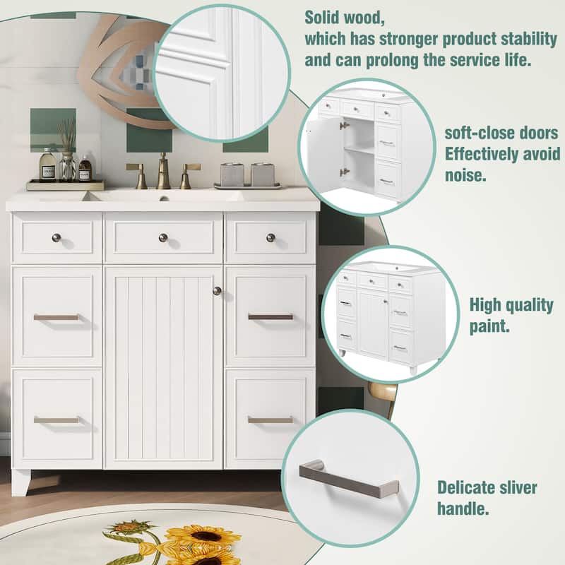 GDFStudio - Zyra Wood 36" Bathroom Vanity