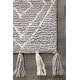 preview thumbnail 16 of 18, Nuloom Handmade Plush Boho Tribal Diamond Tassel Shag Rug