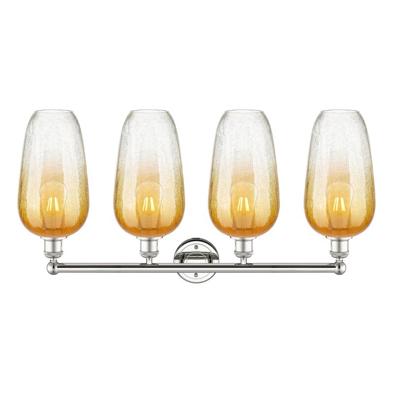 Innovations Lighting Endless Possibilities Edison - Brookhaven Flute - 4 Light 34" Bath Vanity Light