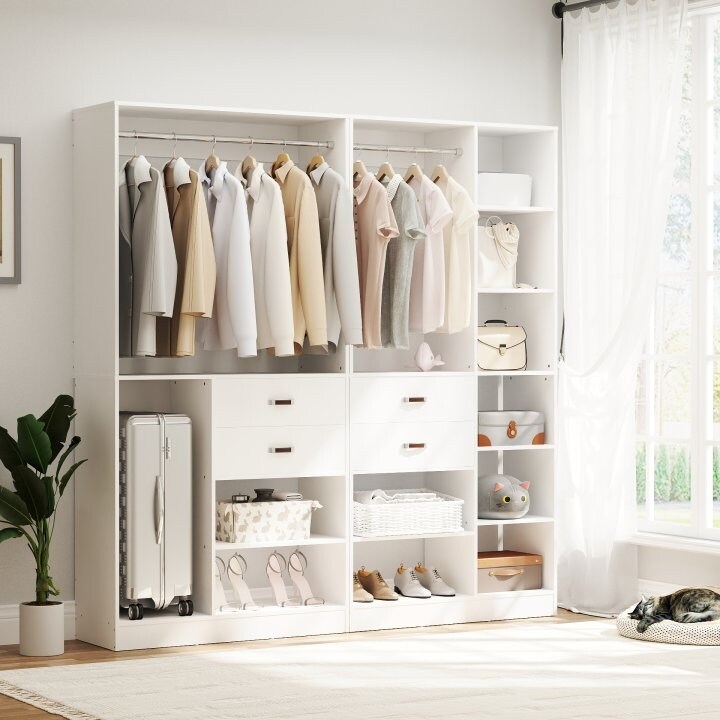 Whitmor freestanding closet wardrobe instructions clearance