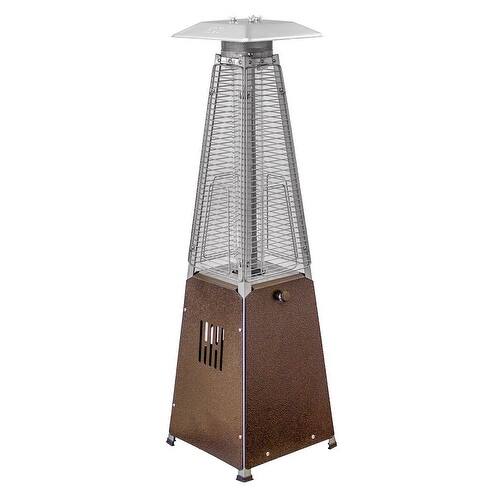 Shop Az Patio Heaters Hlds032 Gtthg Portable Glass Tube Patio Heater Bronze Overstock 16563044