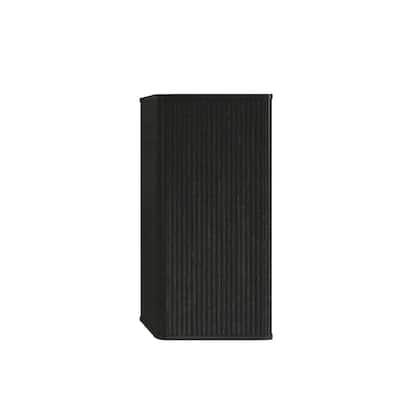 Cc0414S308 Striped Brushed Black Oak Floatingbathroom Floating Side Cabinet