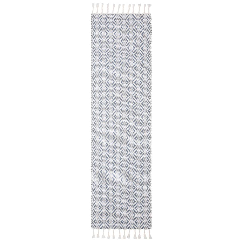 SAFAVIEH Handmade Natura Sejla Transitional Geometric Beige Wool Rug