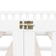 preview thumbnail 8 of 7, Full Size Floor Bed with Door & Fence, Wooden Montessori Bed for Kids
