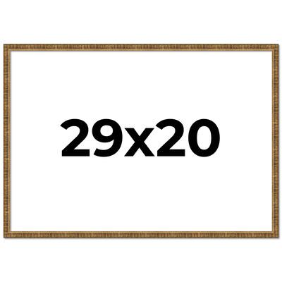 29x20 Frame Gold Picture Frame - Complete Modern Photo Frame Includes