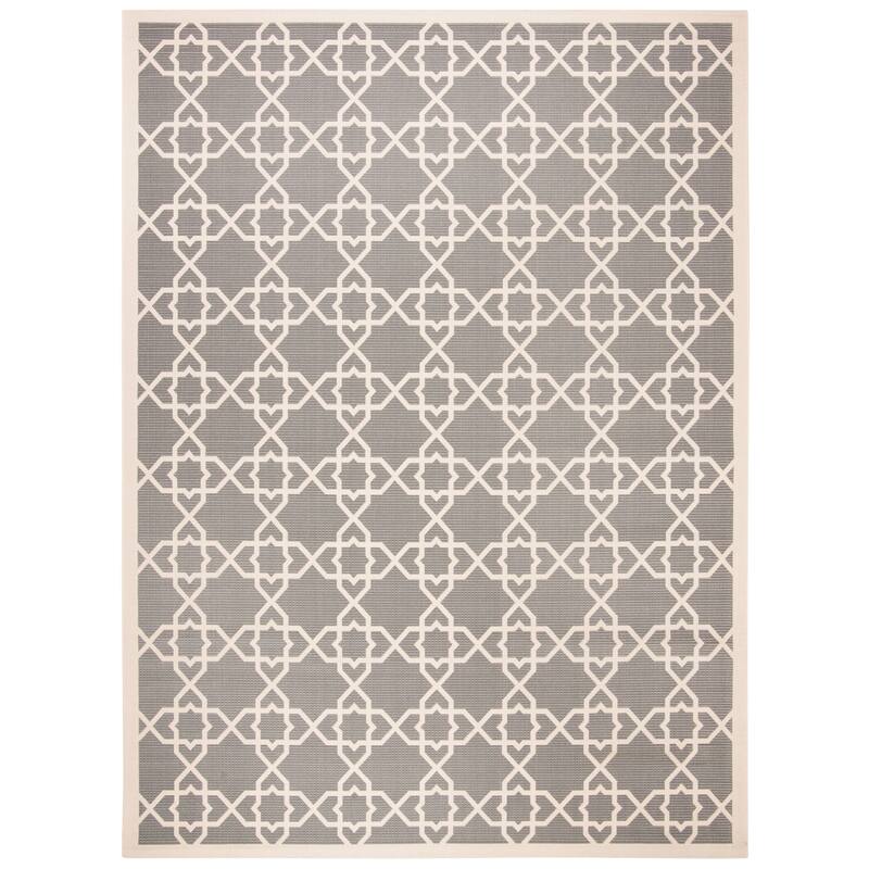 SAFAVIEH Courtyard Hanifa Trellis Indoor/ Outdoor Waterproof Patio Backyard Rug