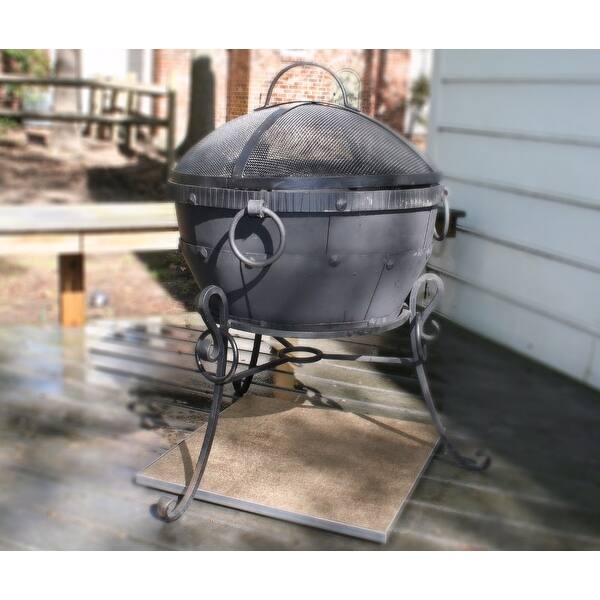 Shop Deckprotect Fire Pit Mat Rack Overstock 11649931