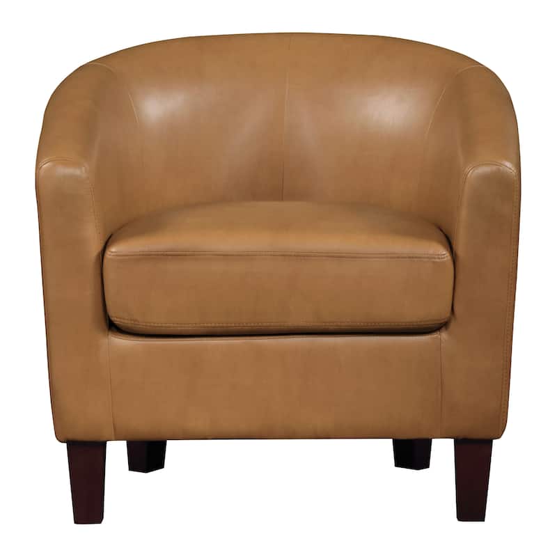 Ethan Fabric Tub Chair with Dark Espresso Wood Legs