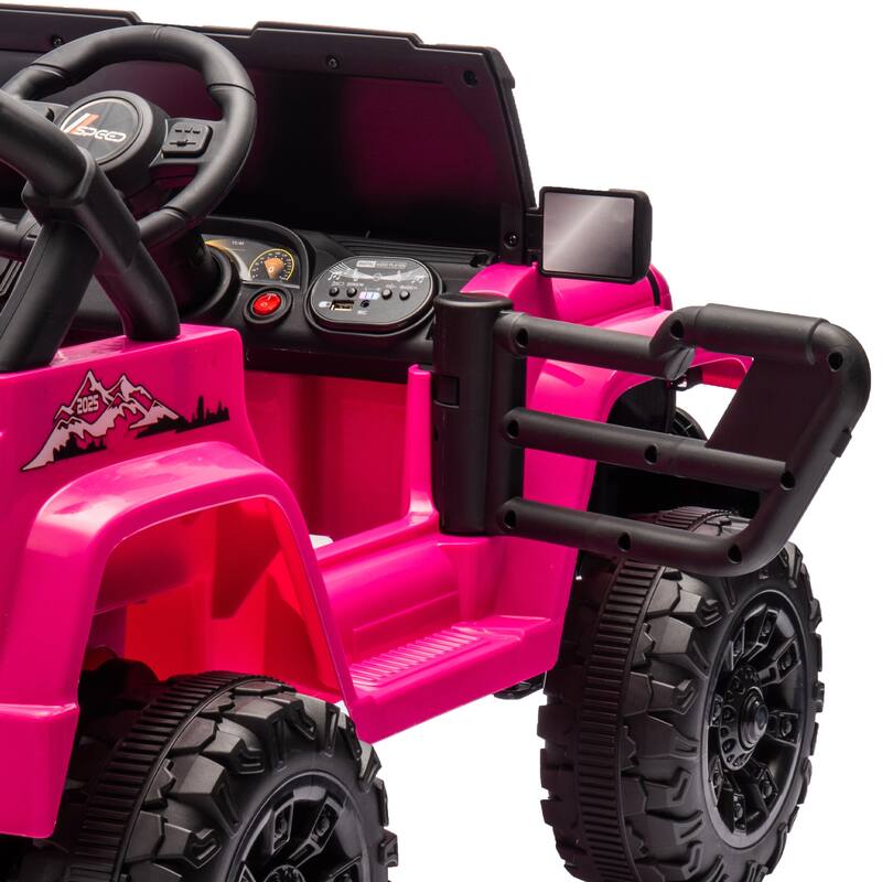 Kids Electric Ride-On Car with Remote, 12V, Bluetooth, Four-Wheel Suspension, Ages 3+
