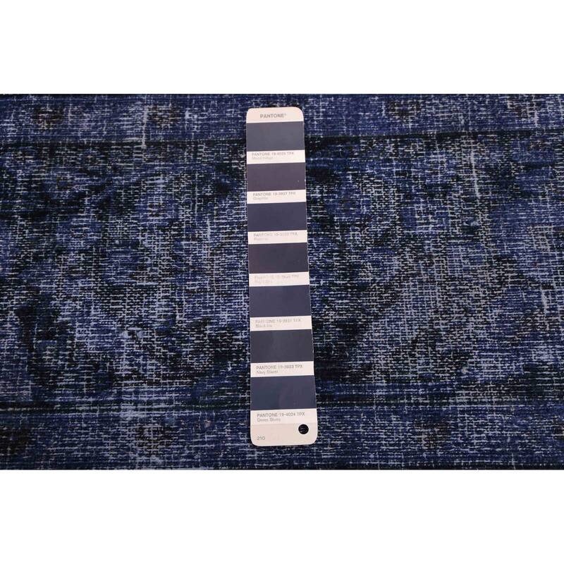 ECARPETGALLERY Hand-knotted Color Transition Indigo Wool Rug - 9'6 x 12'4