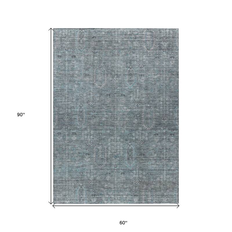 HomeRoots Southwestern Transitional Rectangle Outdoor Rug