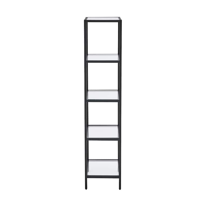 Pierre 16"X65"X14" Freestanding Linen Cabinet In Matte Black
