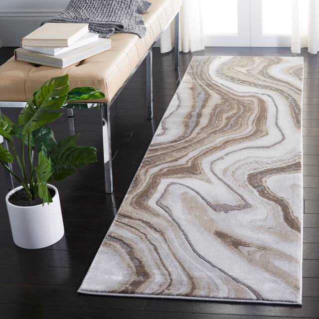 SAFAVIEH Craft Clytie Modern Abstract Marble Pattern Rug