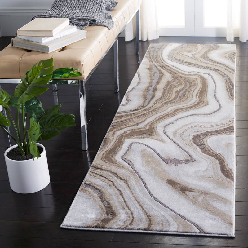 SAFAVIEH Craft Clytie Modern Abstract Marble Pattern Rug