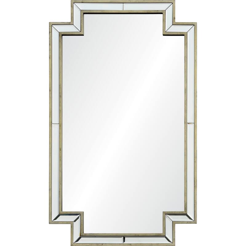 Renwil Raton 40" Tall Rectangle Wall Mirror, Grey
