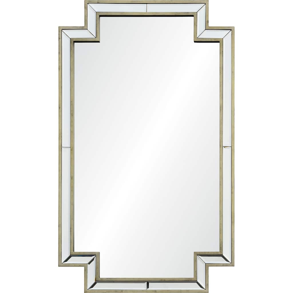 Renwil Raton 40" Tall Rectangle Wall Mirror, Grey