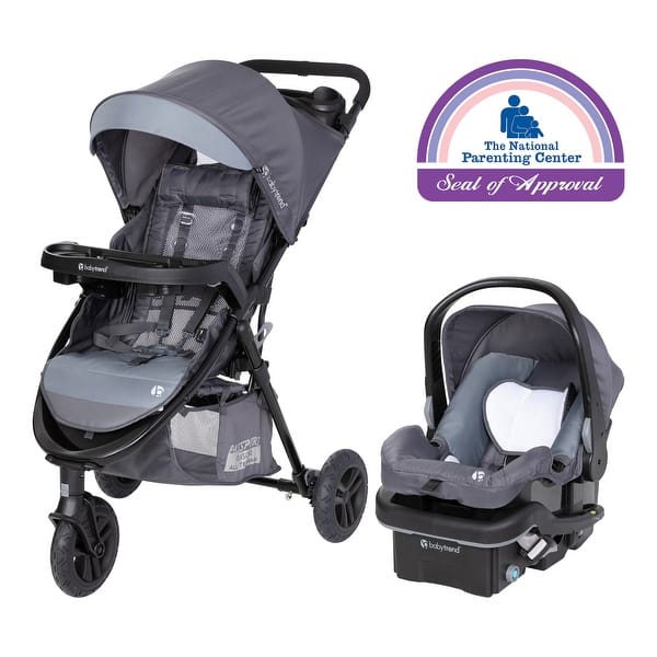 slide 2 of 20, Baby Trend Passport Seasons All-Terrain Travel System with EZ-Lift PLUS Infant Car Seat Dash Grey