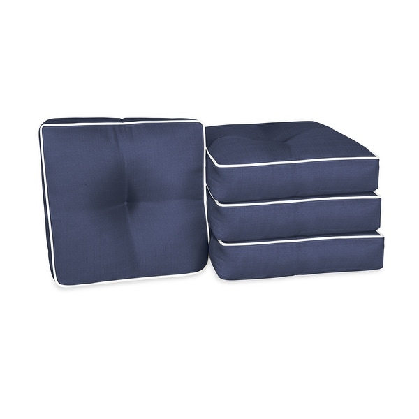 Outdoor/ Indoor 4-Piece Wicker Seat Cushion Set for Patio Furniture. Opens flyout.