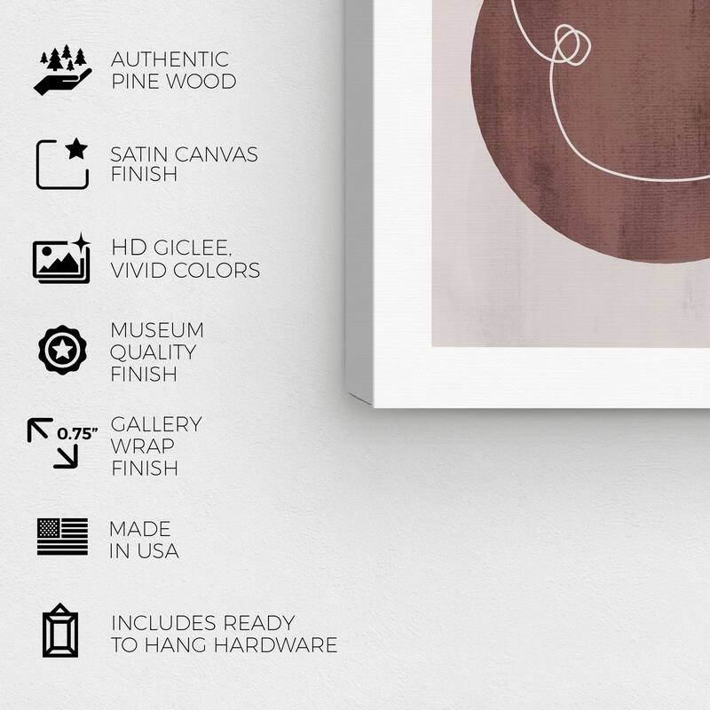 Wynwood Studio Canvas Abstract Bronze Setting Brown and Modern & Contemporary Wall Art Canvas Print