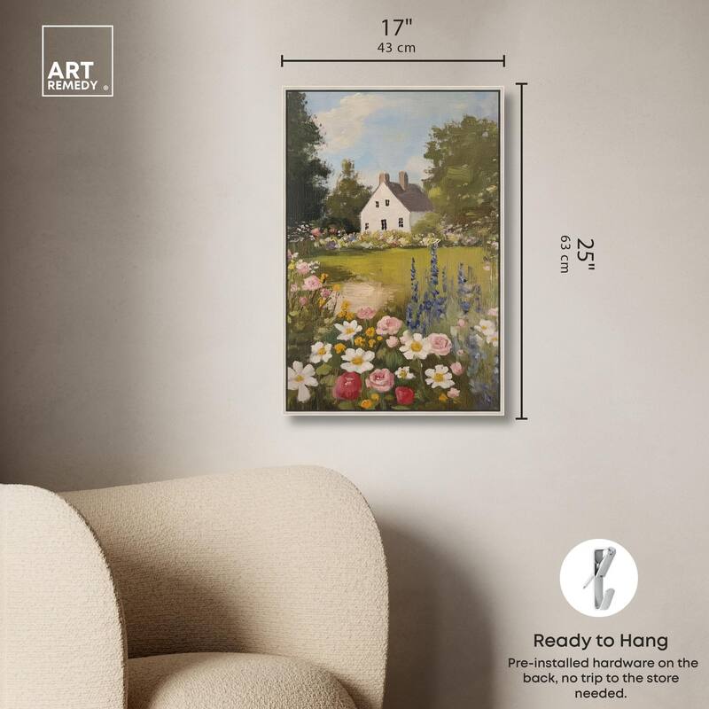 Floral Farmhouse I Canvas by Art Remedy