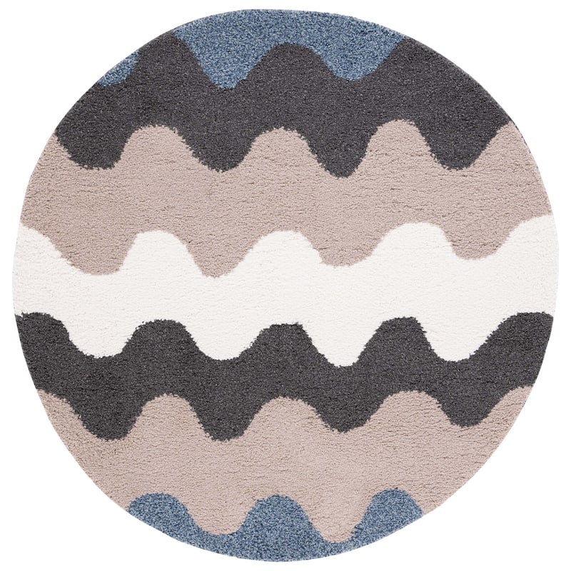 SAFAVIEH Calico Shag Andriana 1.5-inch Thick Rug