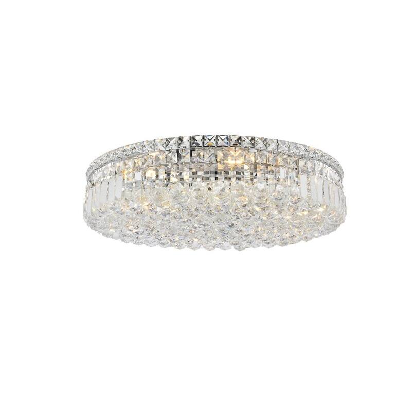 Graham 9-light 24-inch Flush-Mount Chandelier - 24 Inch