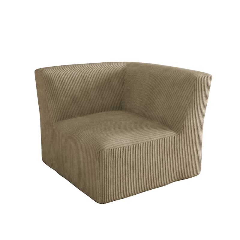 Modern 35" W Upholstered Fully Sponge Molded Accent Chair