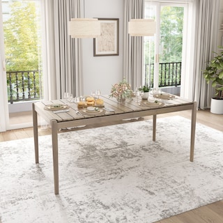 Roesler Acacia Wood 6 Seater Dining Table by Christopher Knight Home - 68.25" W x 33.5" D x 30.5" H
