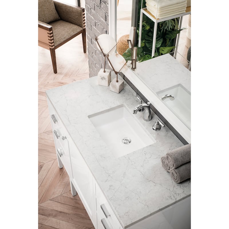 James Martin Vanities Addison 48" Single Vanity, Glossy White