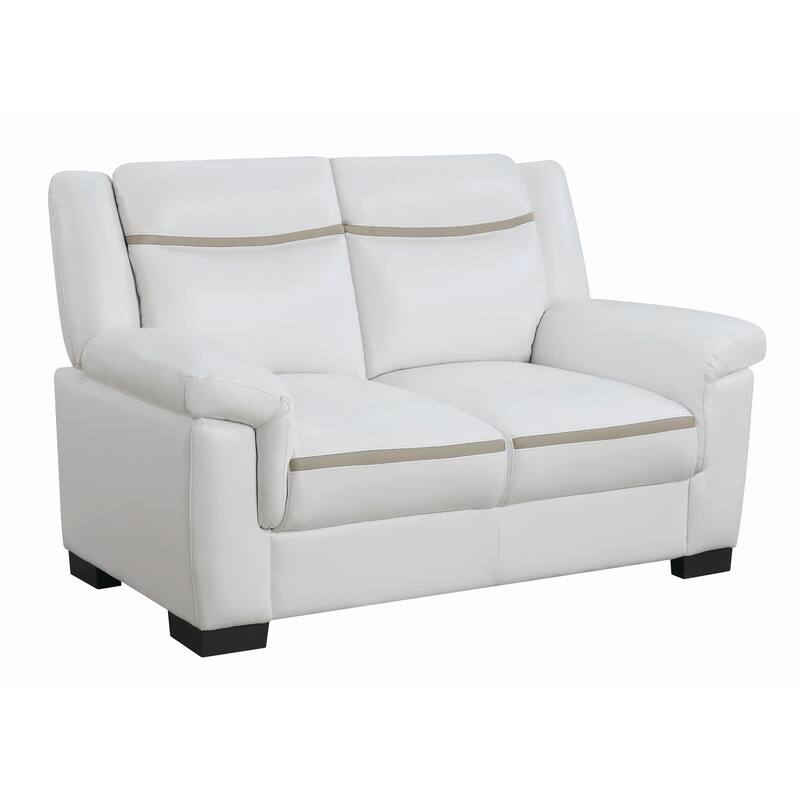 Arabella Upholstered Padded Arm Loveseat - 59" x 35" x 36.5"