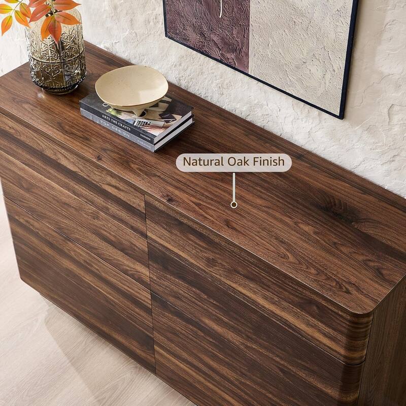 Modern 8 Drawer Dresser for Bedroom, Handle-less Wooden Dressers