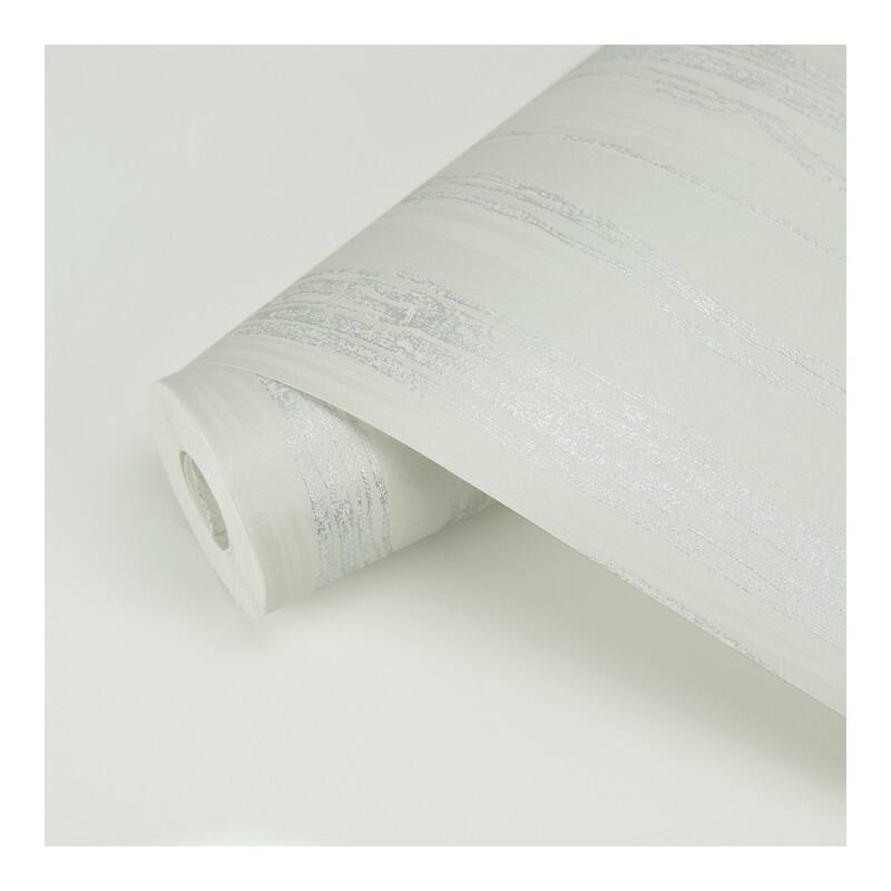 Brewster Nova Platinum Faux Wood Wallpaper - 21 x 396 x 0.025