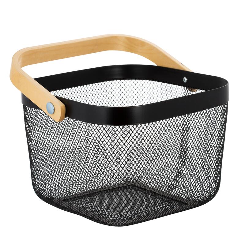 Simplify Mesh Tote with Bamboo Handle