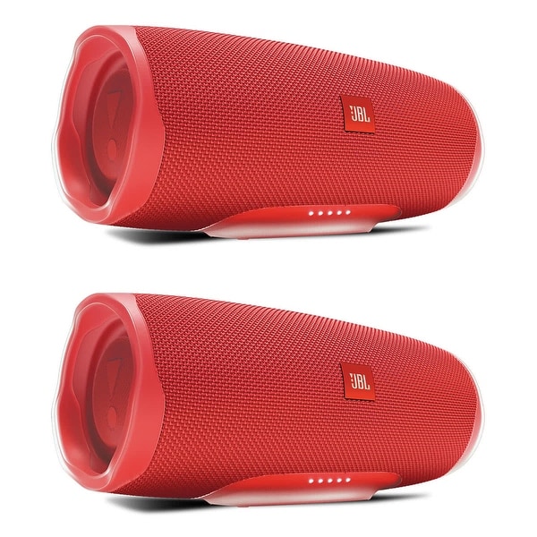 JBL Charge 4 Speakers (Set of 2) : Bluetooth, Portable, Wireless, and Waterproof