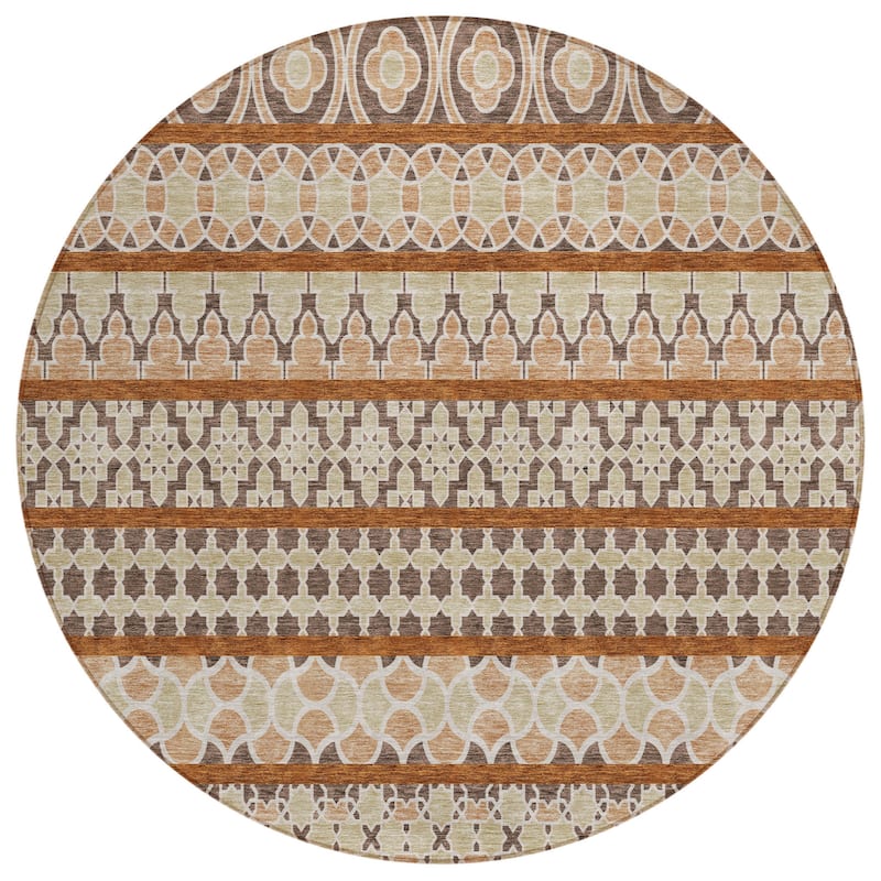 HomeRoots Quatrefoil Transitional Rectangle Outdoor Rug
