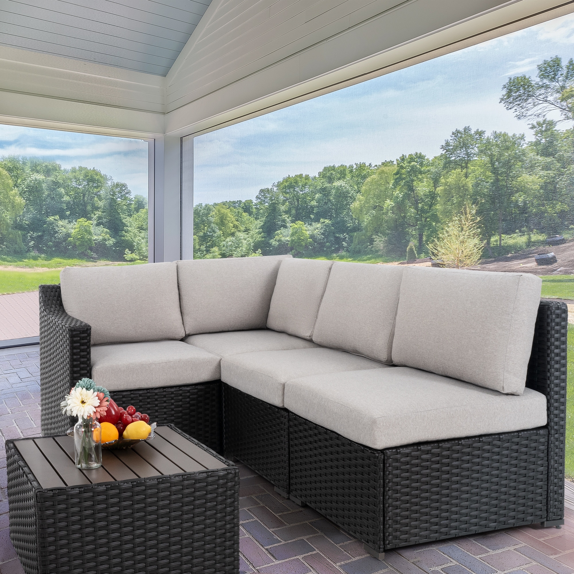 Garden treasures 5 piece conversation set store