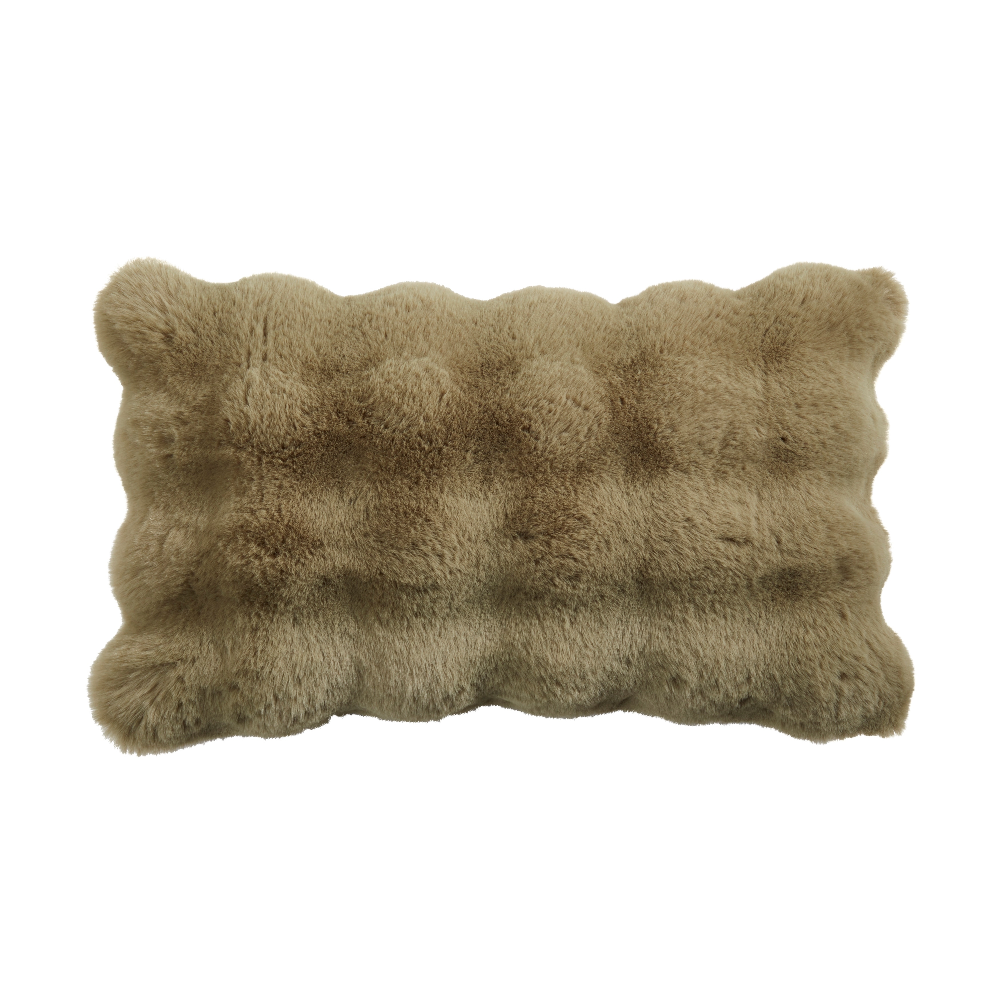 Plush Faux Fur Throw Pillow - Ultra-Soft Textured Accent for Sofa, Bed & Cozy Layered Styling