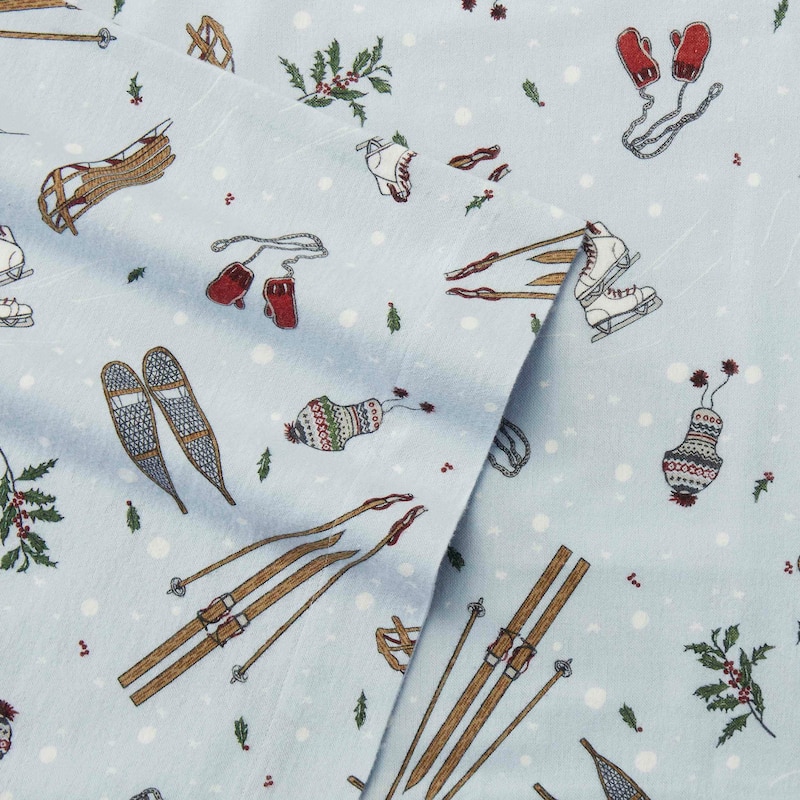 Eddie Bauer Printed Cotton Flannel Sheet Set