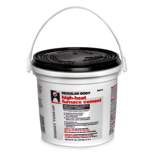 Shop Hercules 35515 High Heat Furnace Stove Cement 1 2 Gallon Overstock 13436662