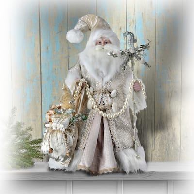 18'' Seashore Santa W/Treasure Bag