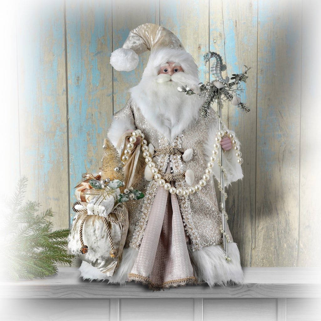 18'' Seashore Santa W/Treasure Bag