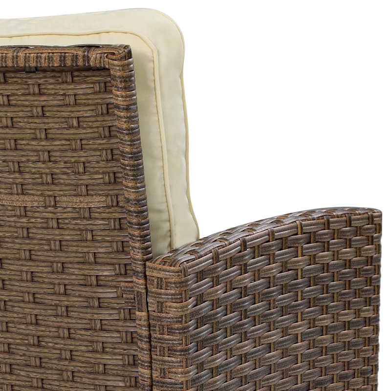 Moasis 3-Piece Wicker Patio Outdoor Swivel Chair - 3 PCS