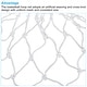 preview thumbnail 4 of 5, 6Pcs 18.5" Basketball Net Replacement, Polyester Basketball Hoop Net