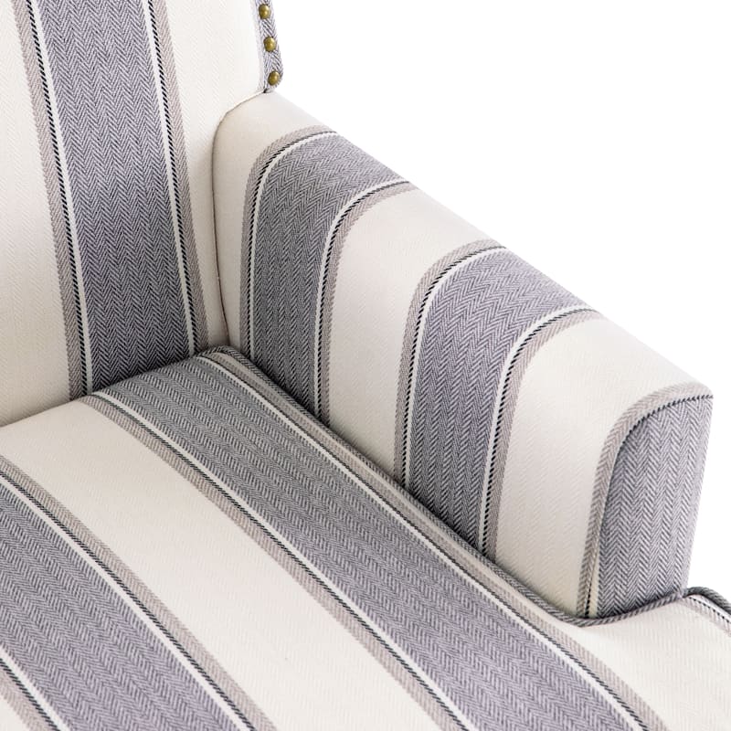 Armchair Accent Chairs with Nailhead Trim Set of 2