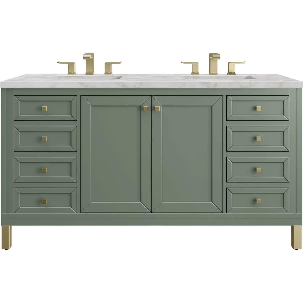James Martin Vanities 503-V60D-3VSL Chicago 60" Free Standing Double